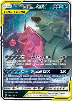 Mega Sableye & Tyranitar-GX #126, Standard