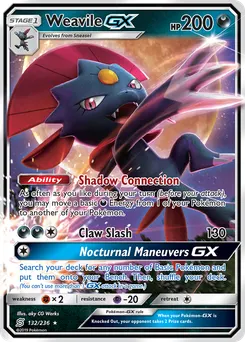 Weavile-GX #132, Standard