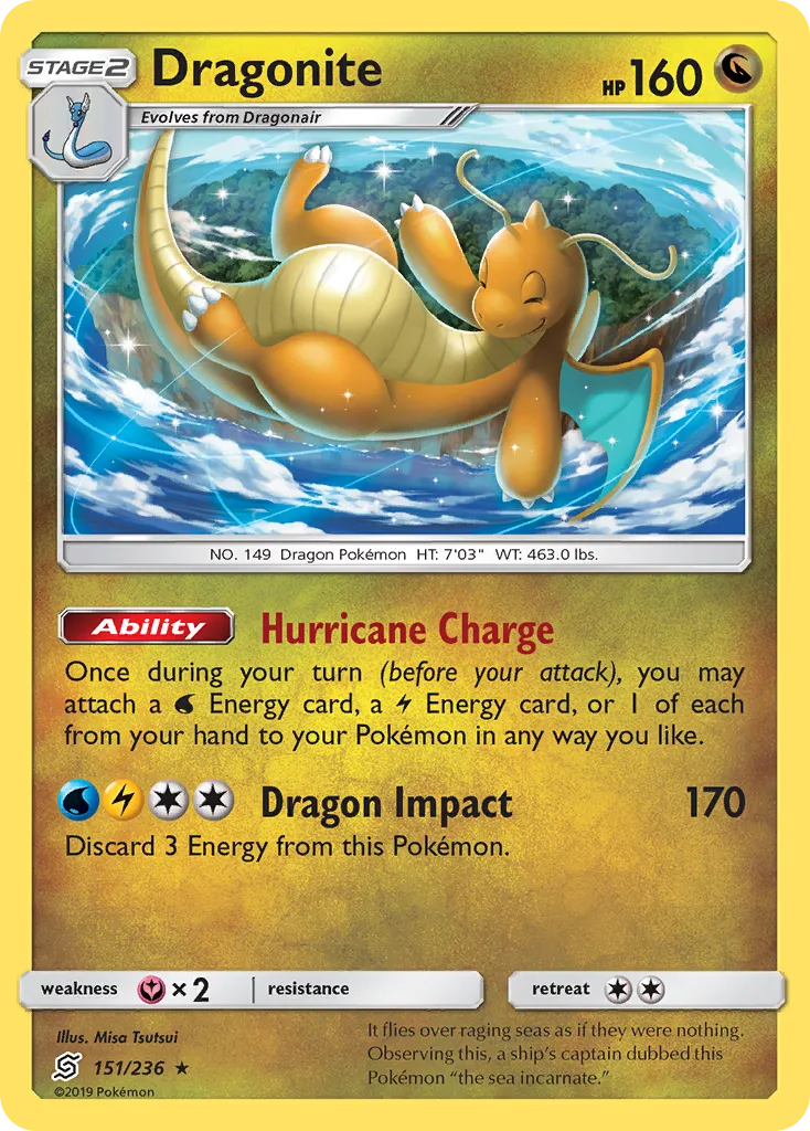 Dragonite #151, Unified Minds Cracked Ice