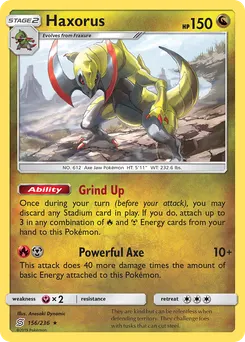 Haxorus #156, Standard