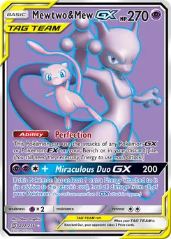 Mewtwo & Mew-GX #222, Standard