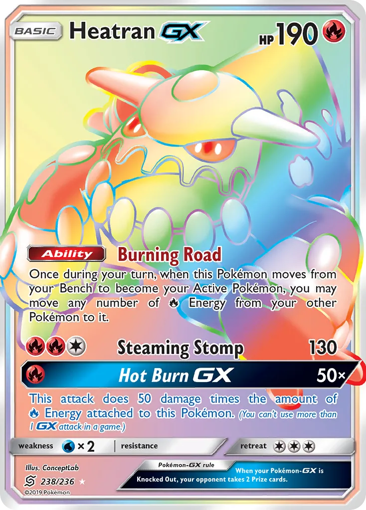 Heatran-GX #238, Unified Minds Secret