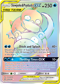 Slowpoke & Psyduck-GX #239, Secret