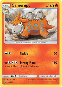 Camerupt #24, Reverse Foil