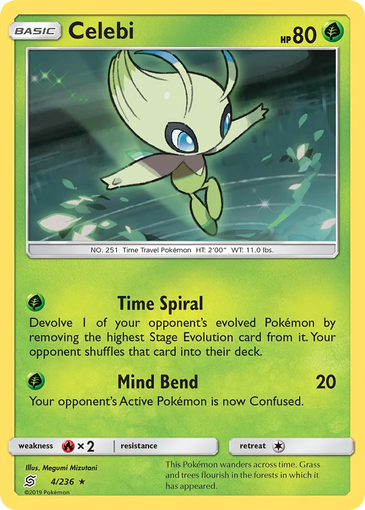 Celebi #4, Unified Minds Reverse Foil