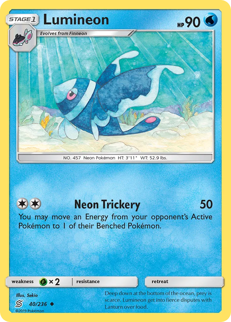 Lumineon #40, Unified Minds Reverse Foil