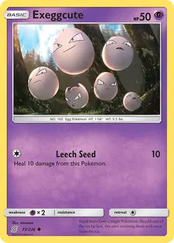 Exeggcute #73, Reverse Foil