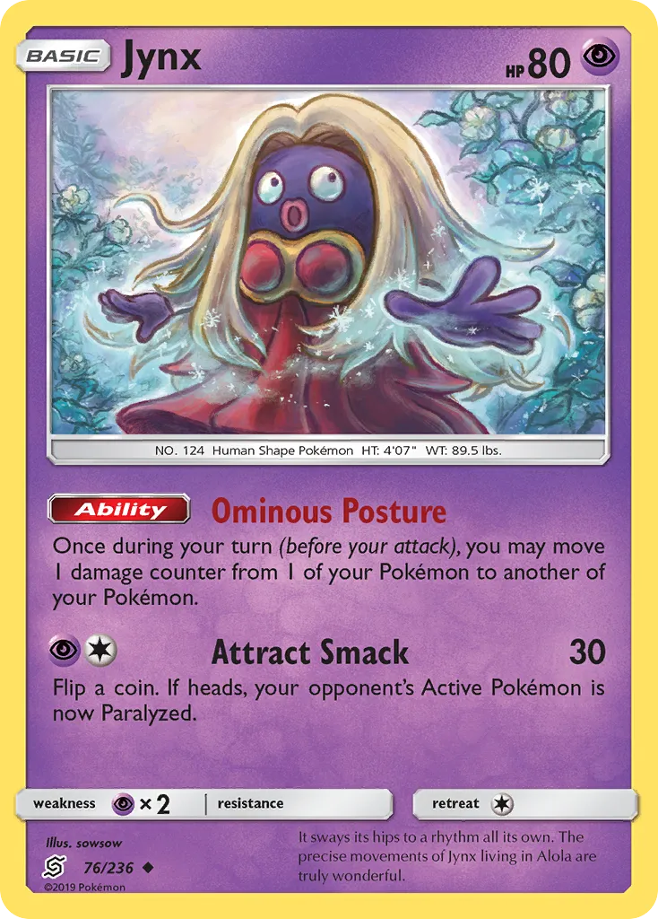 Jynx #76, Unified Minds Reverse Foil