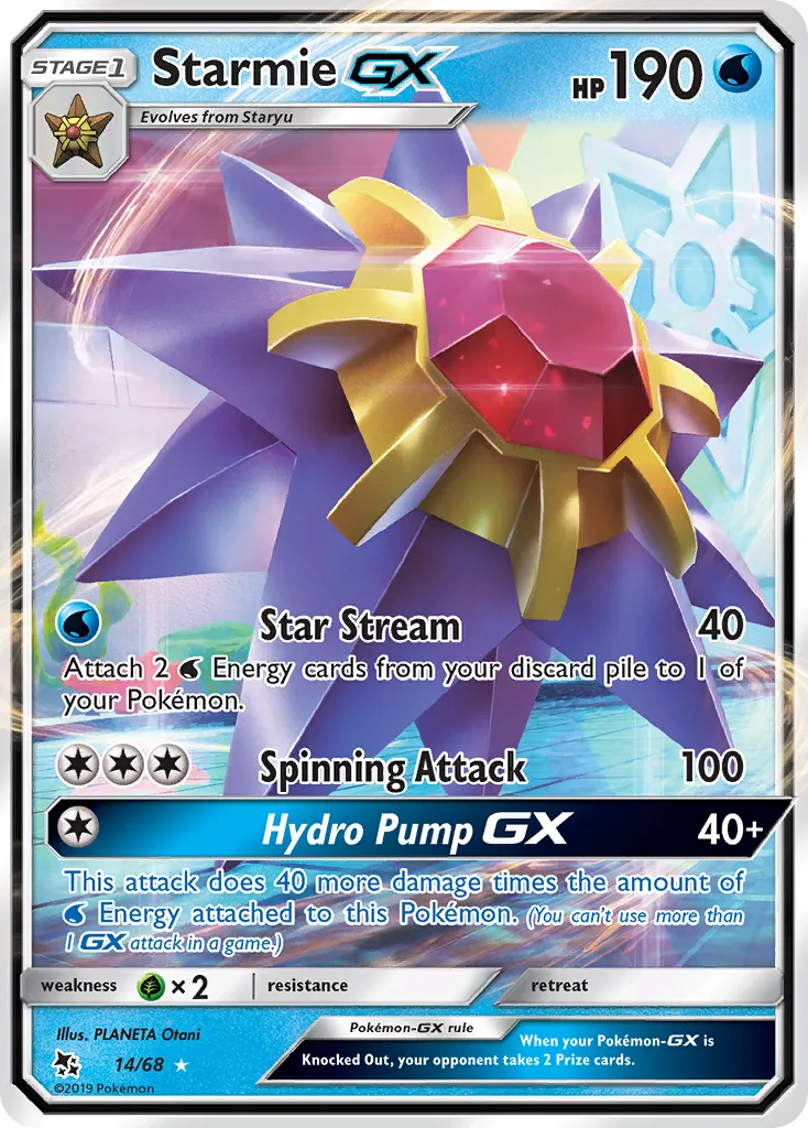 Starmie-GX #14, Hidden Fates