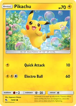 Pikachu #19, Reverse Foil