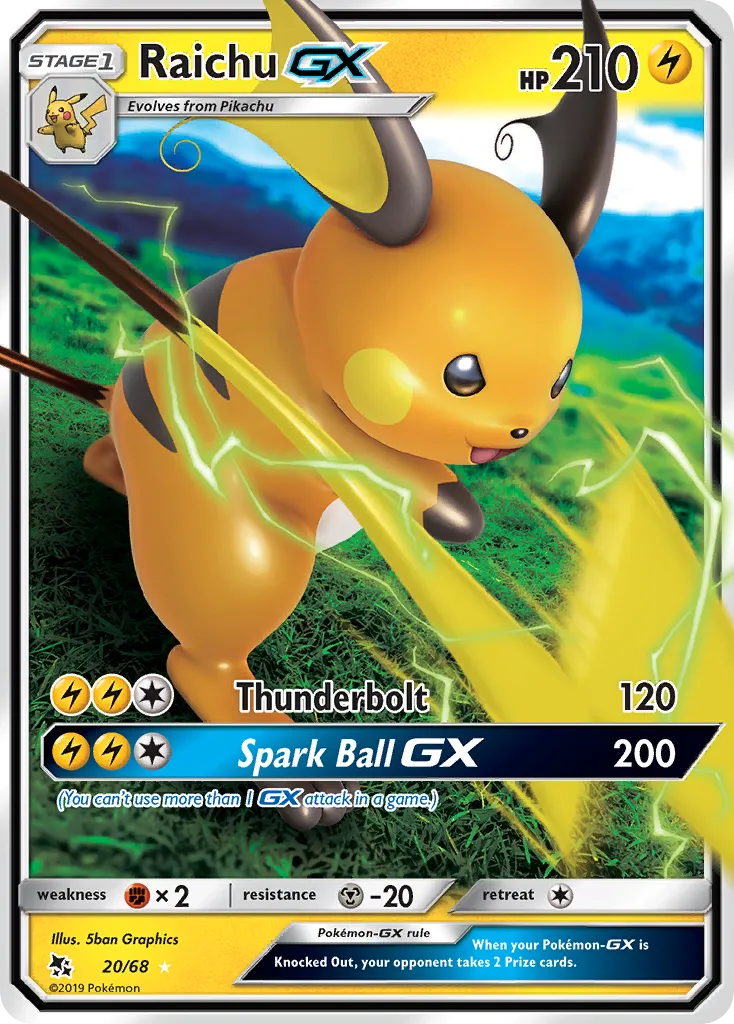 Raichu-GX #20, Hidden Fates