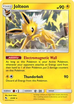 Jolteon #23, Reverse Foil