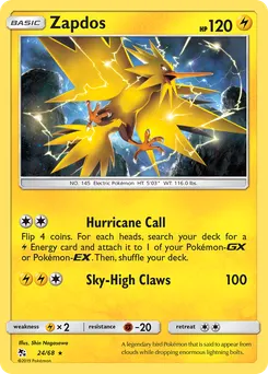 Zapdos #24, Reverse Foil