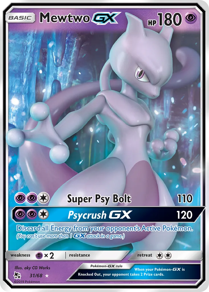 Mewtwo-GX #31, Hidden Fates