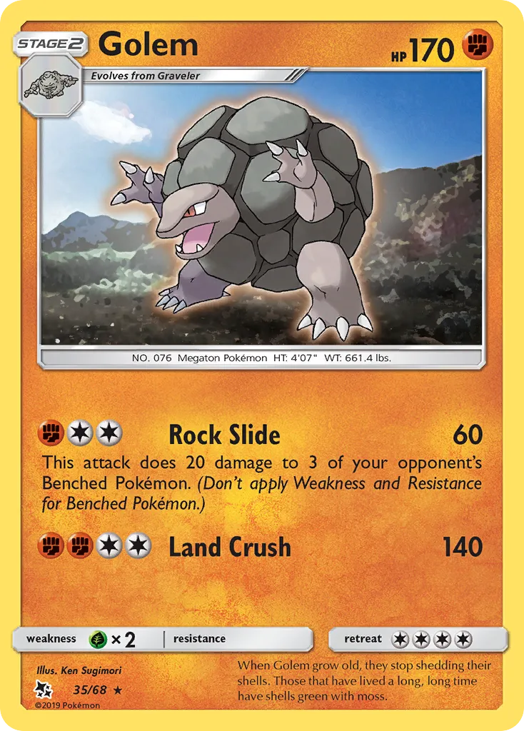 Golem #35, Hidden Fates Reverse Foil