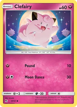 Clefairy #39, Reverse Foil