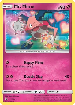 Mr. Mime #43, Reverse Foil