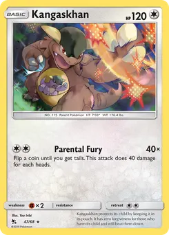Kangaskhan #47, Reverse Foil