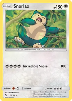 Snorlax #50, Reverse Foil