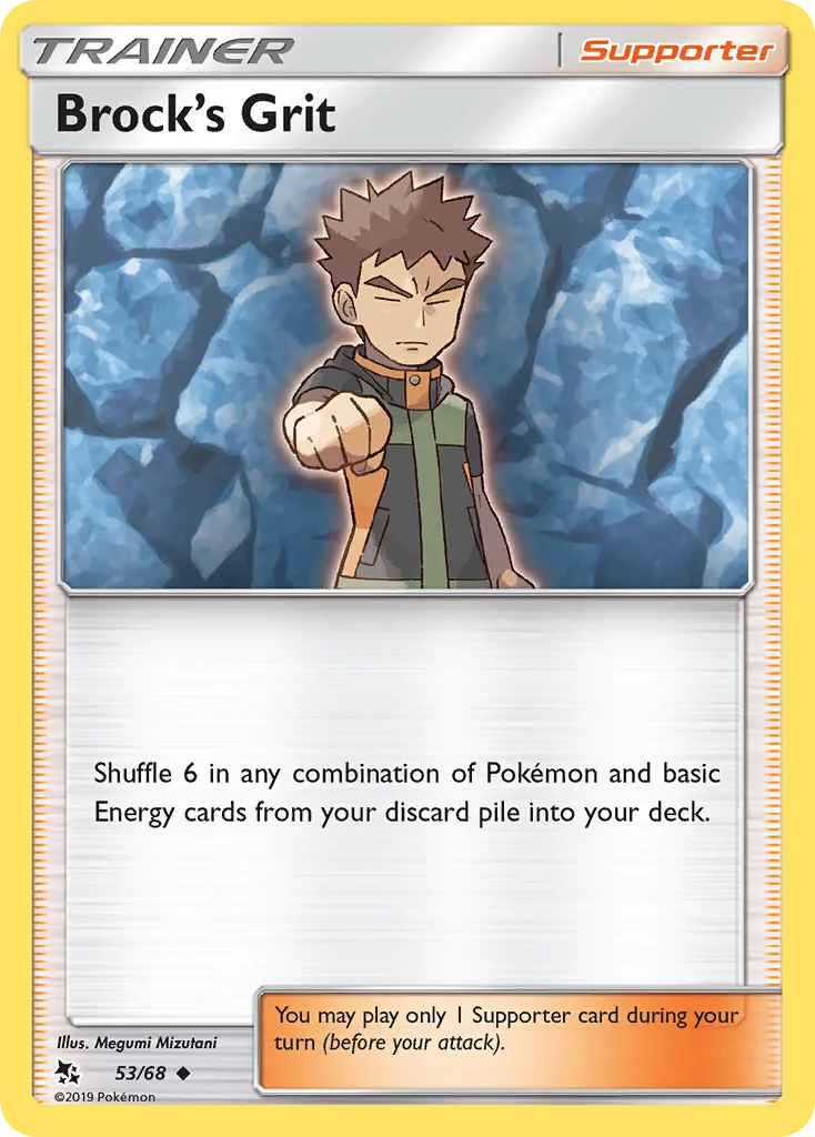 Brock's Grit #53, Hidden Fates Reverse Foil