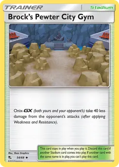 Brock's Pewter City Gym #54, Reverse Foil