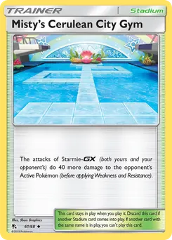 Misty's Cerulean City Gym #61, Reverse Foil