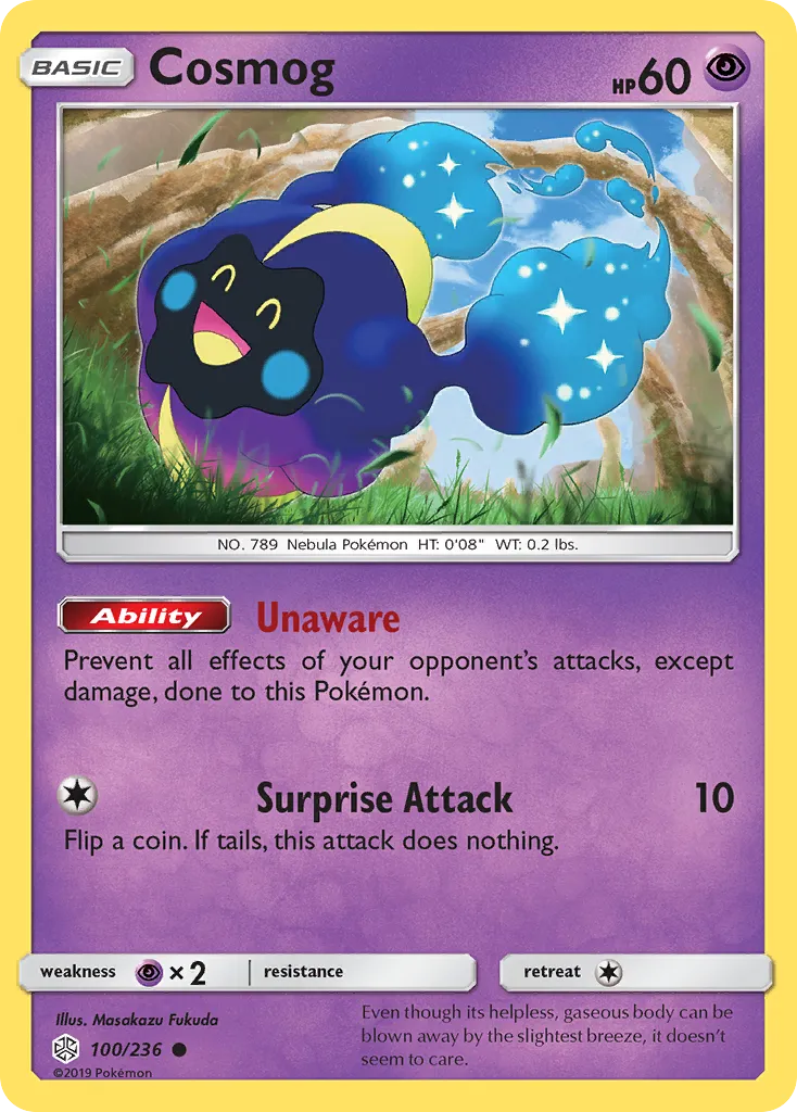 Cosmog #100, Cosmic Eclipse Reverse Foil