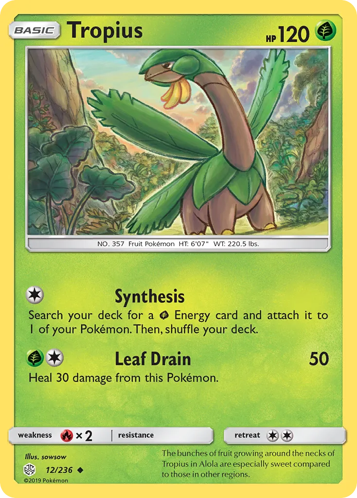 Tropius #12, Cosmic Eclipse Reverse Foil