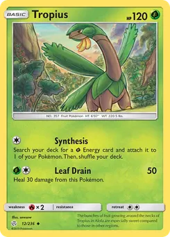 Tropius #12, Reverse Foil