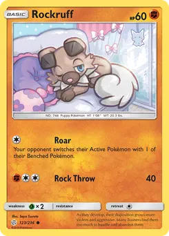 Rockruff #123, Reverse Foil