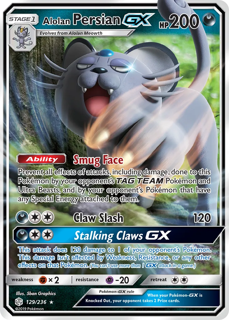 Alolan Persian-GX #129, Cosmic Eclipse