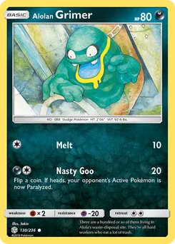 Alolan Grimer #130, Cosmic Eclipse