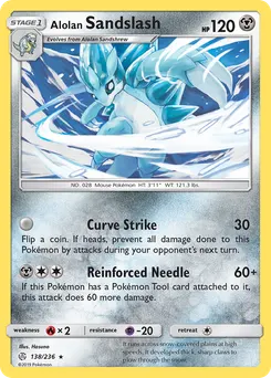 Alolan Sandslash #138, Reverse Foil