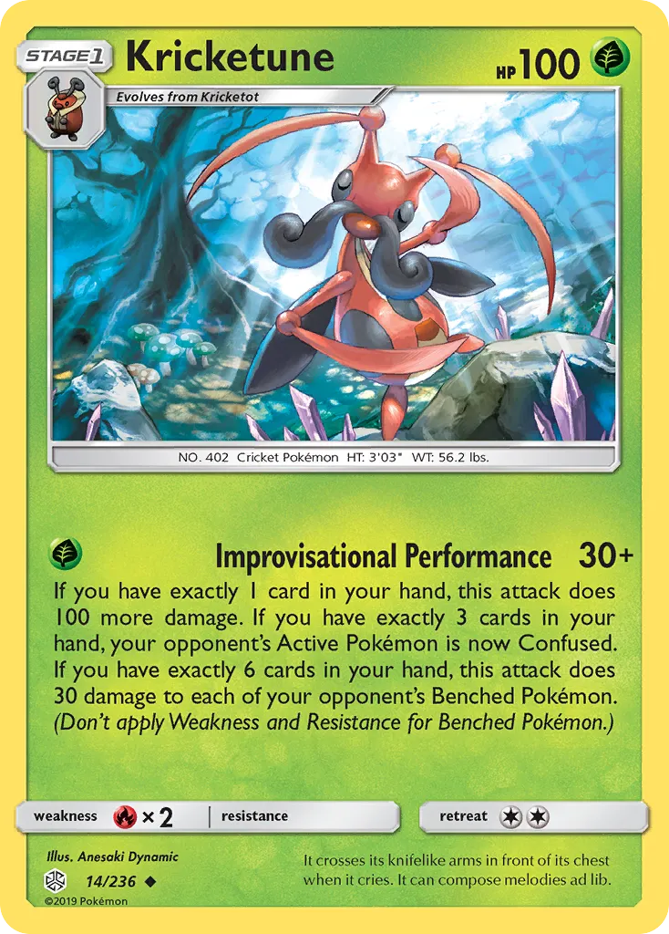 Kricketune #14, Cosmic Eclipse Reverse Foil