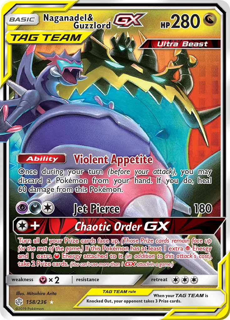 Naganadel & Guzzlord-GX #158, Cosmic Eclipse