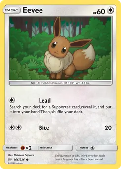 Eevee #166, Reverse Foil