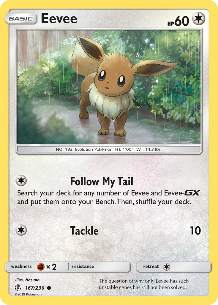 Eevee #167, Cosmic Eclipse Reverse Foil
