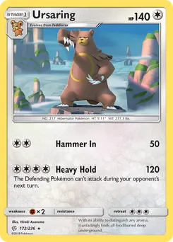 Ursaring #172, Reverse Foil