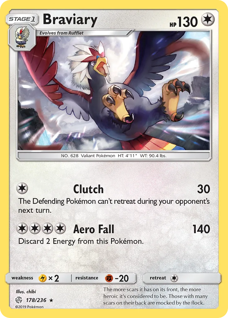 Braviary #178, Cosmic Eclipse Reverse Foil