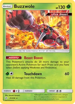 Buzzwole #21, Reverse Foil