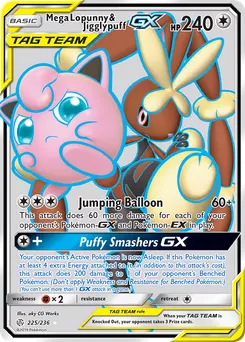Mega Lopunny & Jigglypuff-GX #225, Standard
