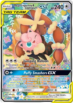 Mega Lopunny & Jigglypuff-GX #226, Standard
