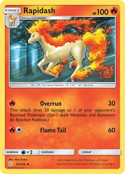 Rapidash #24, Reverse Foil