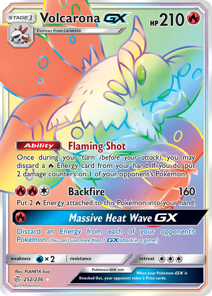 Volcarona-GX #252, Cosmic Eclipse Secret