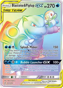 Blastoise & Piplup-GX #253, Secret