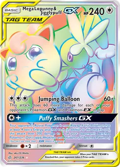 Mega Lopunny & Jigglypuff-GX #261, Secret