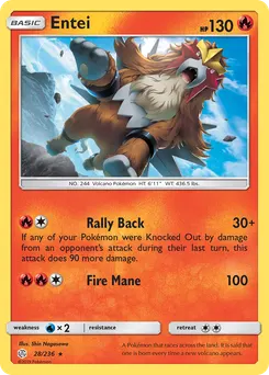 Entei #28, Reverse Foil