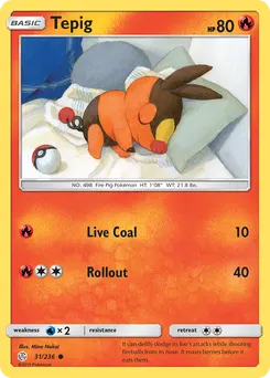 Tepig #31, Reverse Foil