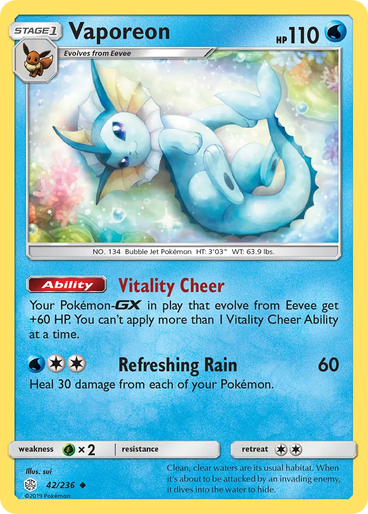 Vaporeon #42, Cosmic Eclipse