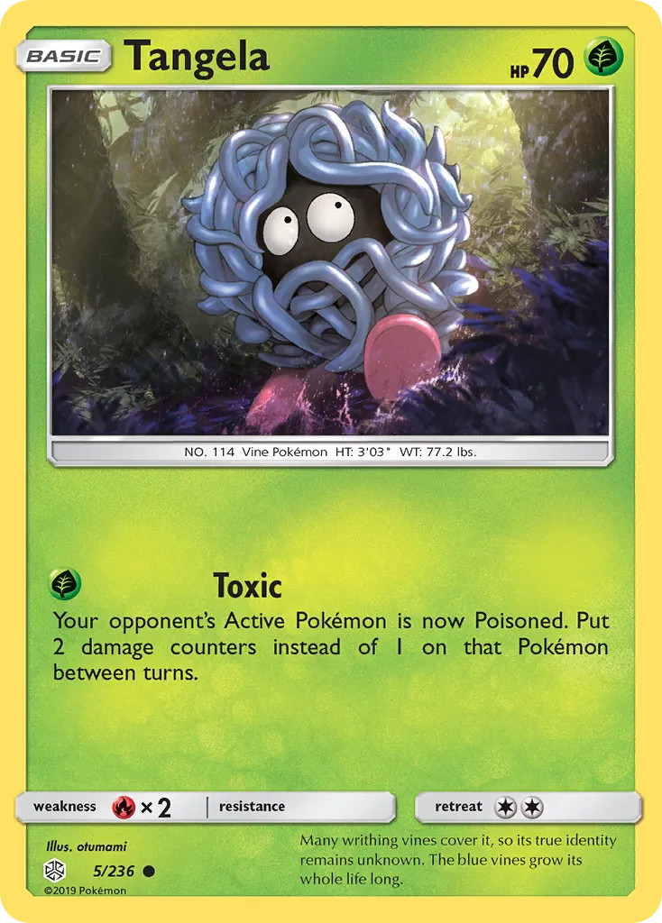 Tangela #5, Cosmic Eclipse Reverse Foil